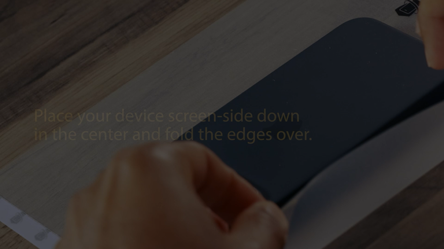 Applying a WynnShield™ wrap to a phone