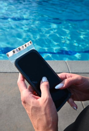 Water beading on a WynnShield™-wrapped phone